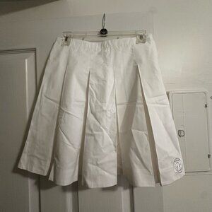 [NWT] Burberry Pleated White Skirt